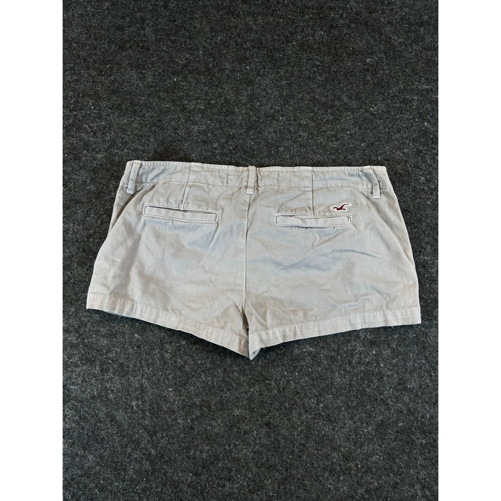 Hollister California Gray Chino Shorts Vintage Y2K Low Rise Womens 7 Juniors